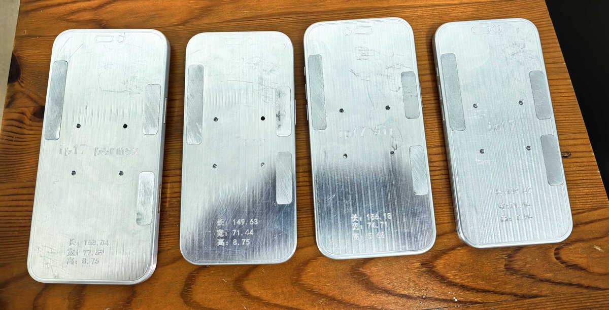 SonnyDickson's tweet image. Here’s your first look at the iPhone 17 dummies, Thoughts?
