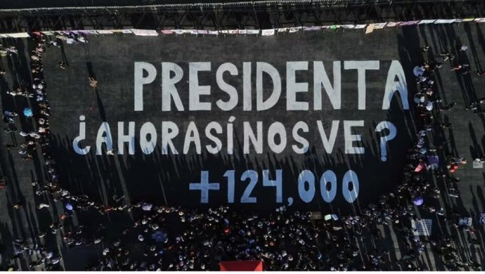 DeniseDresserG's tweet photo. “Presidenta. ¿Ahora sí nos ve? +124,000

Vía @alexmelon https://t.co/MNHEf6rXs1
