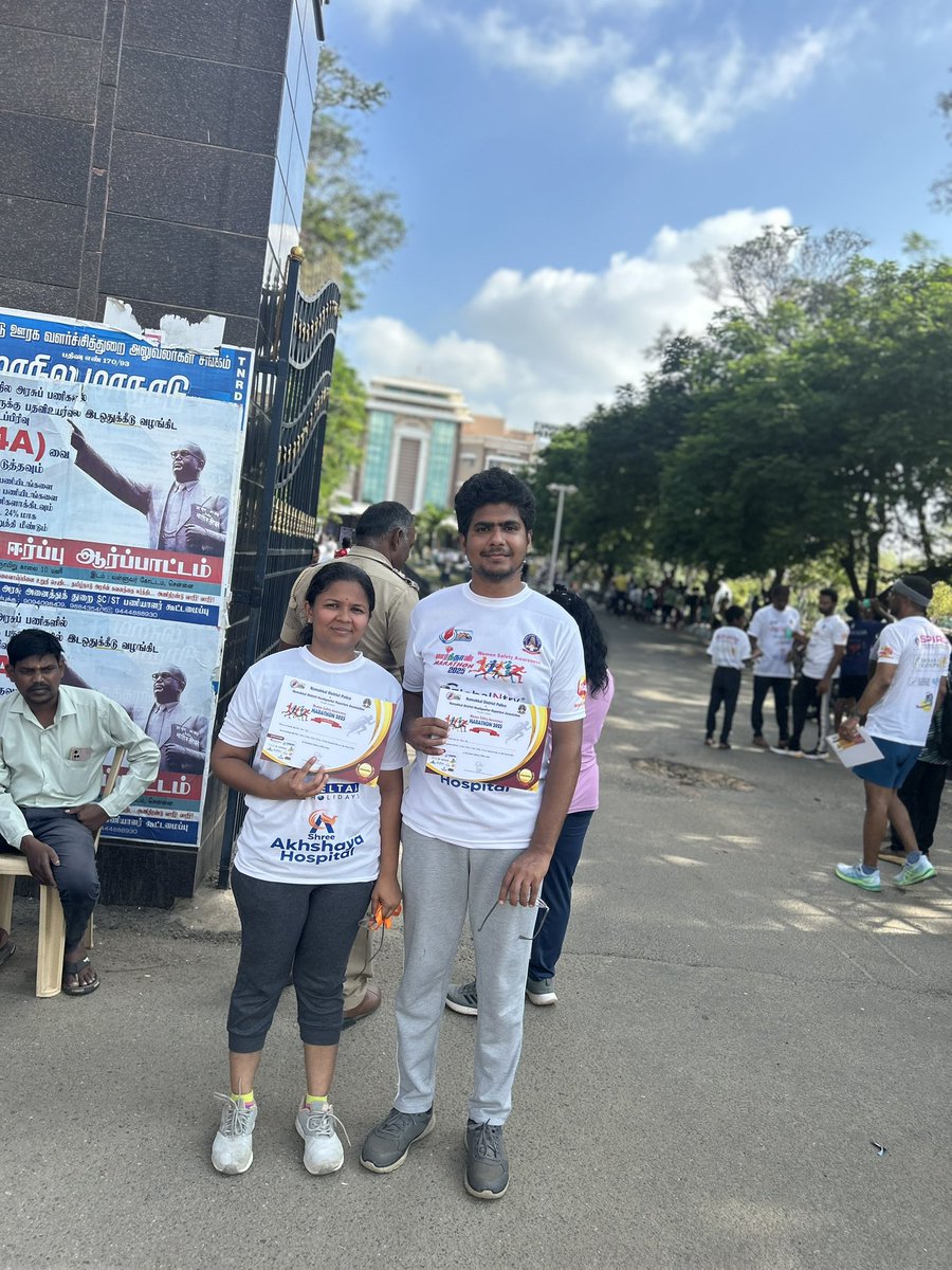 Ran our first marathon today! 

My Inspirations <a href="/Sivakami_Mu/">M. Sivakami</a> <a href="/kmr_dilip/">Dilip Kumar</a>