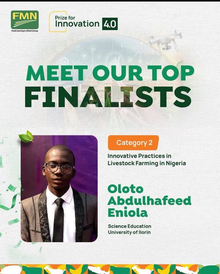 That_Abdool_'s tweet image. I&apos;m excited to share that out of over 1,000 students across Nigeria, I&apos;ve been selected as a Top 12 finalist for the FMN Prize for Innovation!
Kindly support me by liking, commenting, and retweeting the post below to help me win.
@UilStudentUnion @UnilorinNGR