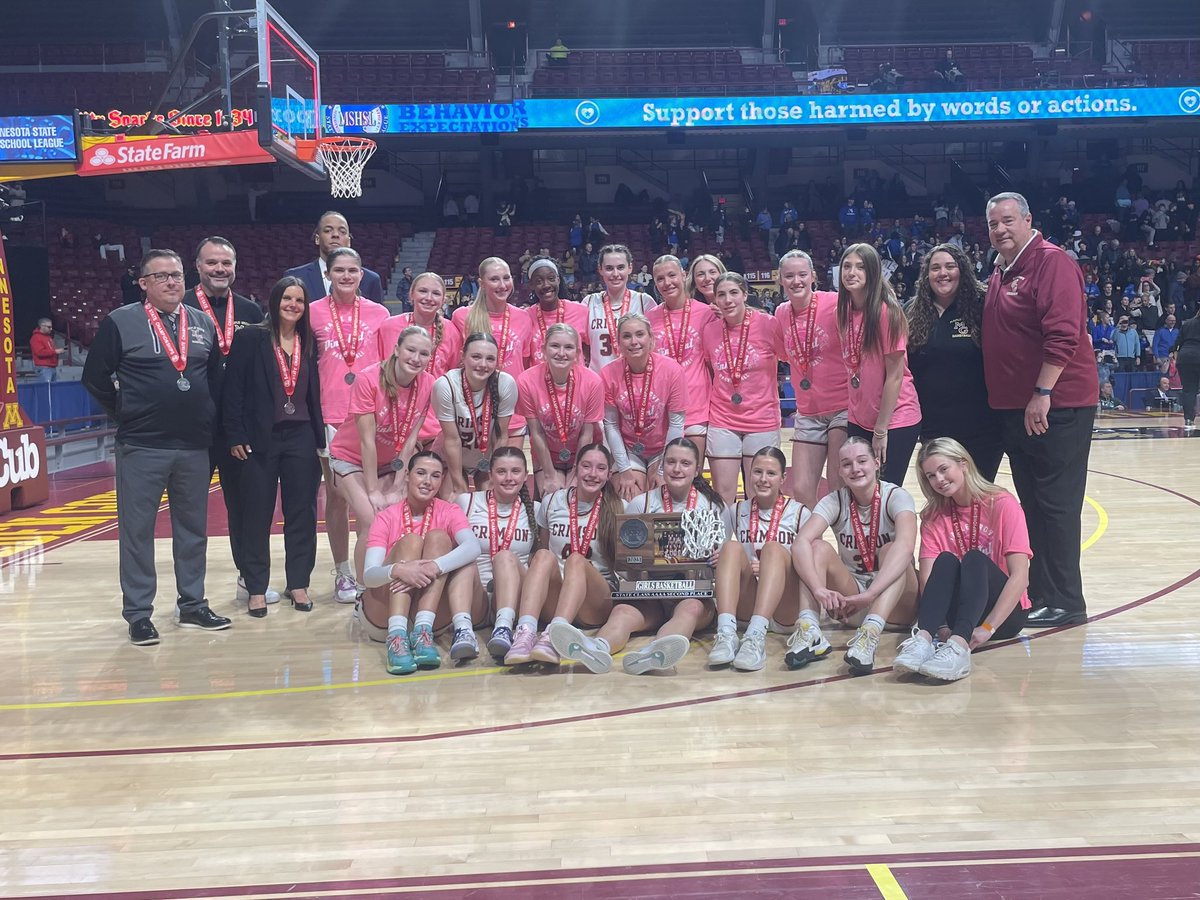 The best Crimson Girls’ Basketball team in school history. 

Thank you to our seniors for your leadership, and for inspiring the next generation of Crimson Girls’ Basketball players. 

They’ll follow the path you set towards a state championship. 

We’ll be back. #WeAreCrimson
