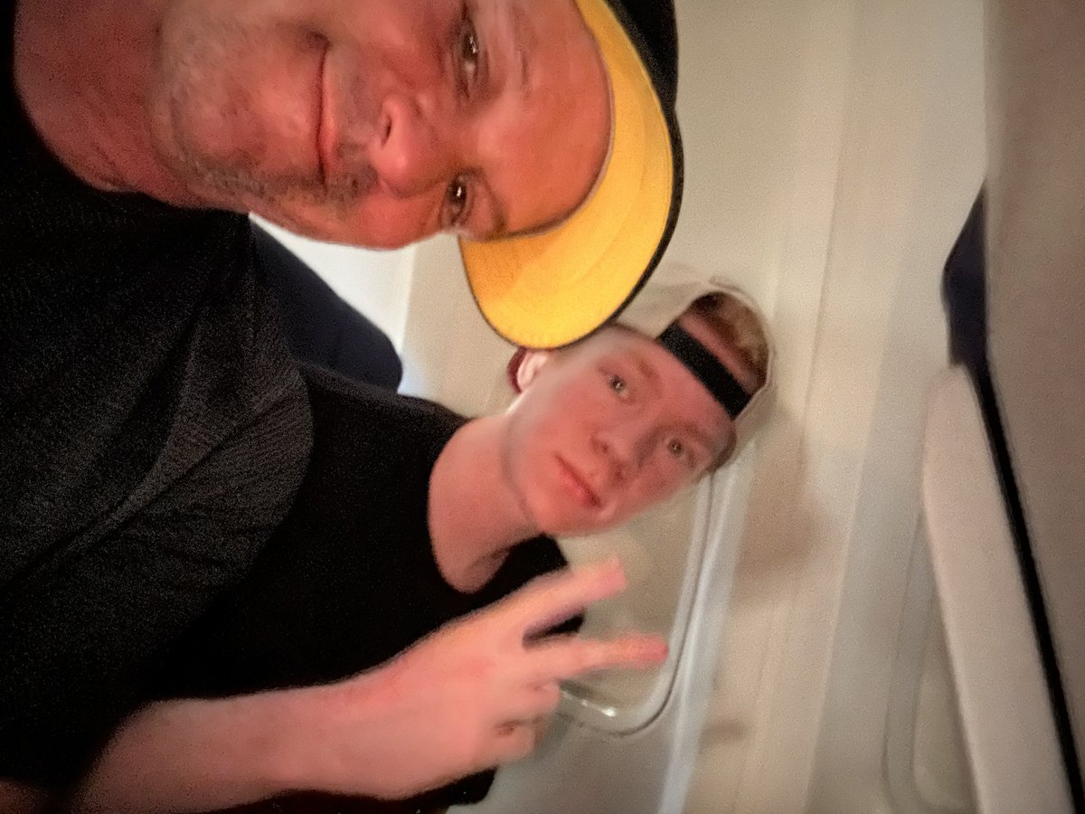 Godat's tweet image. Spring break 25!  Checking out University of Texas, Austin with the Tobster.