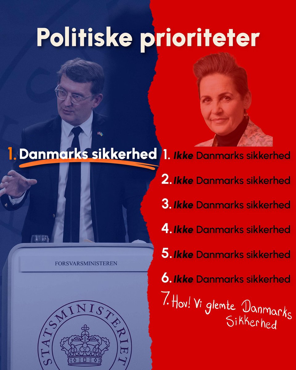 SF glemte Danmarks sikkerhed i deres store kampagne. Nu er det partiets syvendeprioritet. Hos Venstre er vi ikke i tvivl: Danmarks sikkerhed er og bliver vores førsteprioritet. 🇩🇰💙