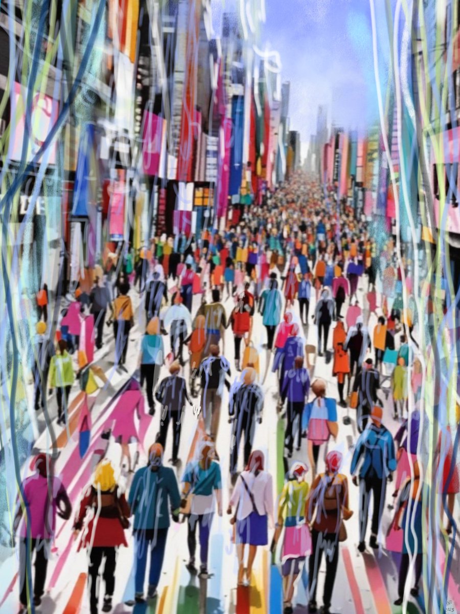 Happy Sunday!  I'm sharing this digital work here. 
... While I'm setting up my new website  (🎨)  for physical work