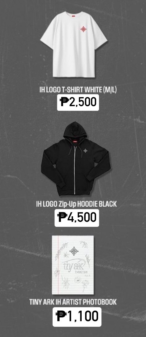 ImNaviin's tweet photo. WTS/LFB

TinyArk Merch

Mine + Qty + Item
Ex: Mine 1 Mug

Available:
• White Shirt (M) - 1
• Black Hoodie - 1
• Bag - 1
• Photobook - 3
• Keyring - 5

MOP: GCash, BPI, Unionbank
MOD: j&amp;t, ggx, sdd

Thank you 💙 https://t.co/nE4NbXnjDs