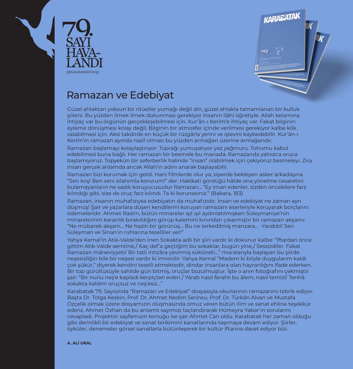 Karabatak Dergisi (@karabatakdergi) on Twitter photo 