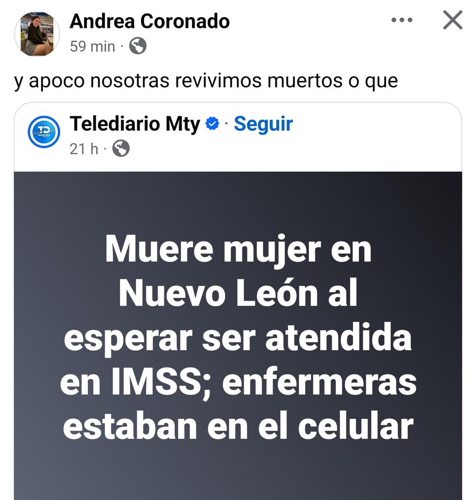 DarkZideending2's tweet photo. Así la empatía de una enfermera del @Tu_IMSS @IMSS_Bienestar https://t.co/K0OFNFmLuX