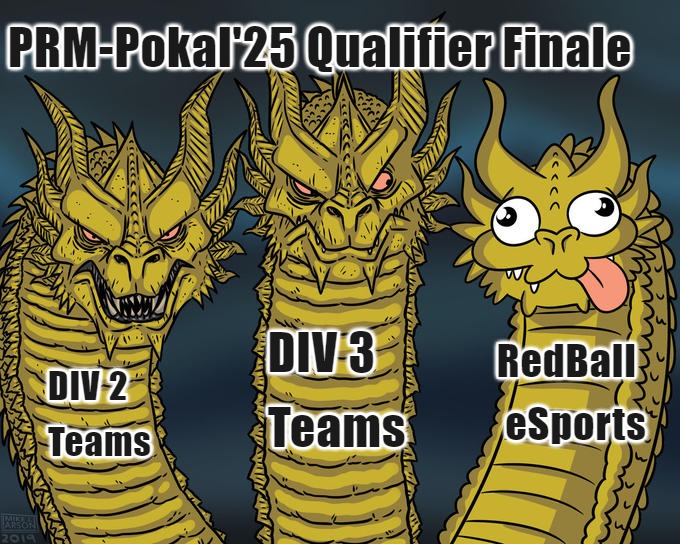 RBE | RedBall eSports (@redball_esports) on Twitter photo Ja gut, also irgendwie sind wir im Finale des PRM-Pokal'25 Qualifier und müssen morgen gegen <a href="/HNVR_Esports/">HNVR Esports (ROSSMANN Centaurs & RECKEN Rockets)</a> in einem Bo3 spielen. Anpfiff ist 20 Uhr. Wir sind gespannt wie lange die Games gehen. Aber es ist David gegen Goliath! Nichts ist unmöglich!💪🏻🔥🔴 twitch.tv/redball_esport… Ja gut, also irgendwie sind wir im Finale des PRM-Pokal'25 Qualifier und müssen morgen gegen <a href="/HNVR_Esports/">HNVR Esports (ROSSMANN Centaurs & RECKEN Rockets)</a> in einem Bo3 spielen. Anpfiff ist 20 Uhr. Wir sind gespannt wie lange die Games gehen. Aber es ist David gegen Goliath! Nichts ist unmöglich!💪🏻🔥🔴 twitch.tv/redball_esport…