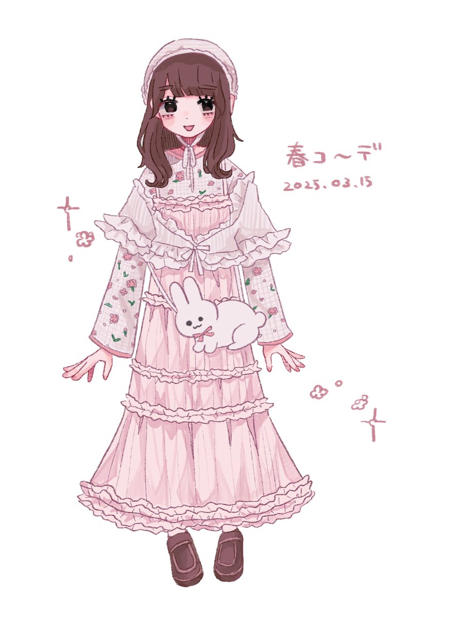 aggressiveamem8's tweet image. 🐇🌷
＃イラスト
#illustration