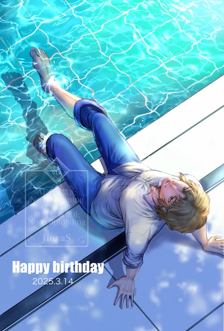 毛利伸お誕生日おめでとう ゆっくり描いてたら遅刻しちゃった