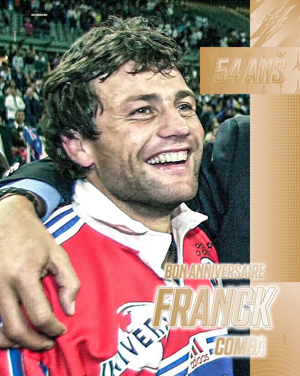 Notre ancien centre Franck Comba fête ses 5️⃣4️⃣ ans aujourd’hui 🌸

𝐉𝐨𝐲𝐞𝐮𝐱 𝐚𝐧𝐧𝐢𝐯𝐞𝐫𝐬𝐚𝐢𝐫𝐞 Franck 🥳