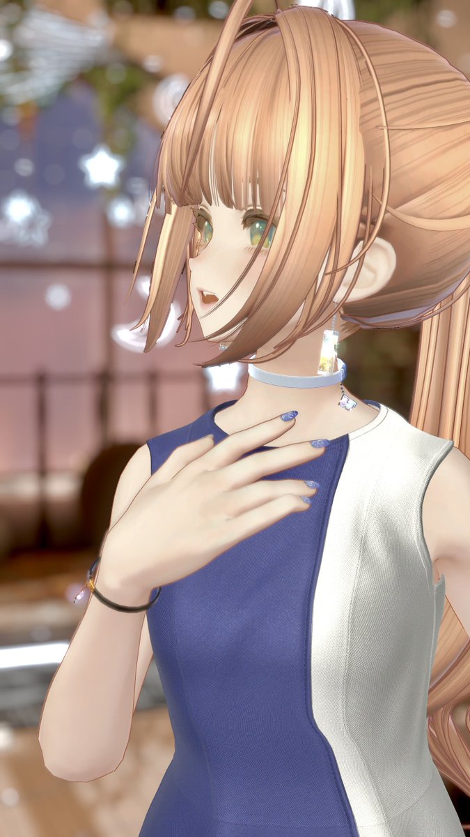 RieMalu_VRC's tweet photo. おꫛꫀꪝ✧‧˚のコーデ！
みんなかわいい(∩´∀`∩)💕

⋆ ✩ ⋆ ┄ ⋆ ✩ ⋆ ┄ ⋆ ✩ ⋆ ┄ ⋆ ✩ ⋆
[choker・bracelet] #StarryAgain 
[earring] #StarryTonic 
[hairstyle] #Dana_Studio 
[dress] #MAPLE_LEAF_VRC
[avatar]  #Marycia3D 
⋆ ✩ ⋆ ┄ ⋆ ✩ ⋆ ┄ ⋆ ✩ ⋆ ┄ ⋆ ✩ ⋆ https://t.co/PM0WTBmien