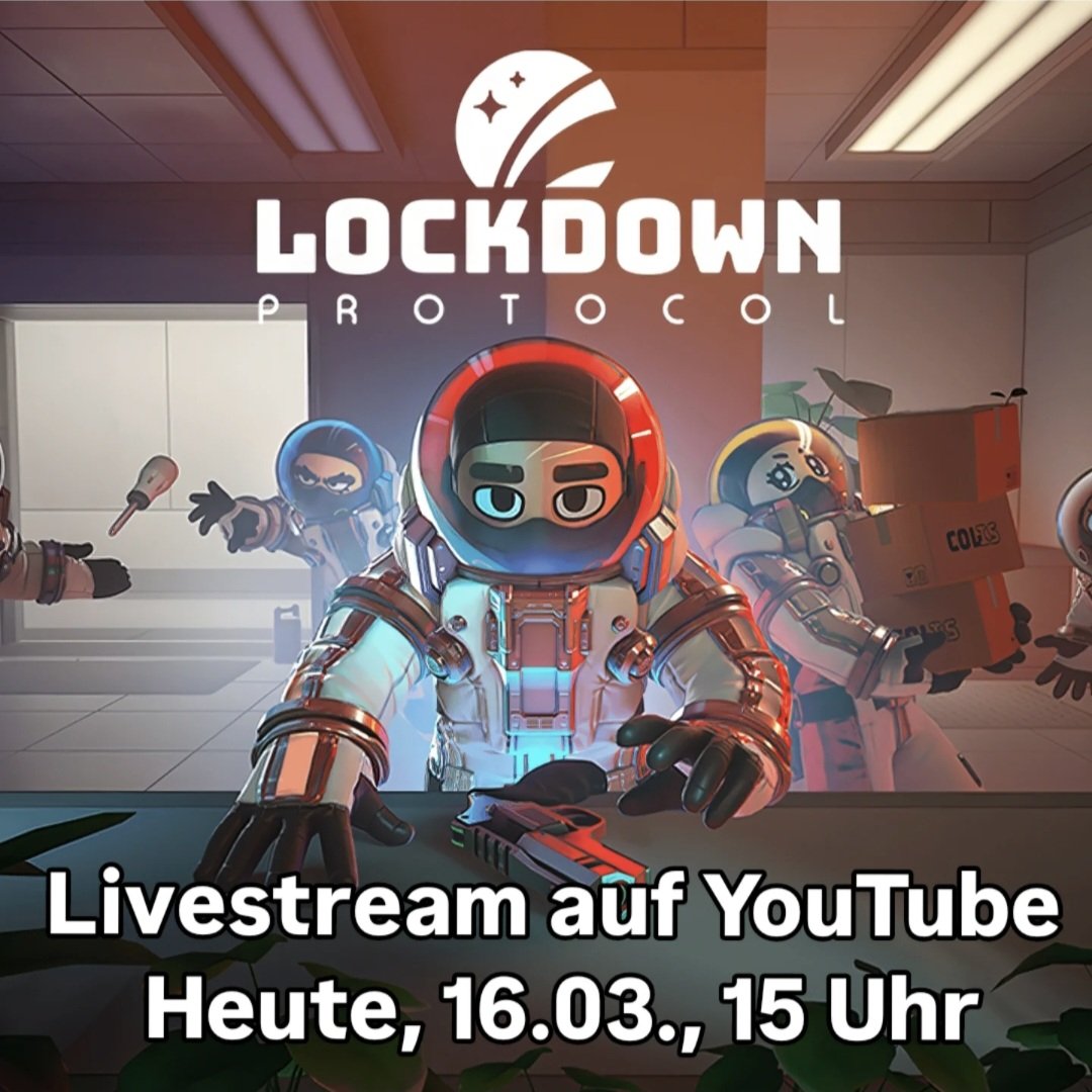 Heyho ihr Lieben,
ich bin wieder live auf YouTube!

Heute, 16.03., 15 Uhr

Wir zocken "Lockdown Protocol", mit dabei sind AshburnLP, Unique Simulacrum und die Nadzn!
Ich freue mich auf euch! 🧡

[Link kommt später in die Kommis]

#streaming #gaming #YouTube