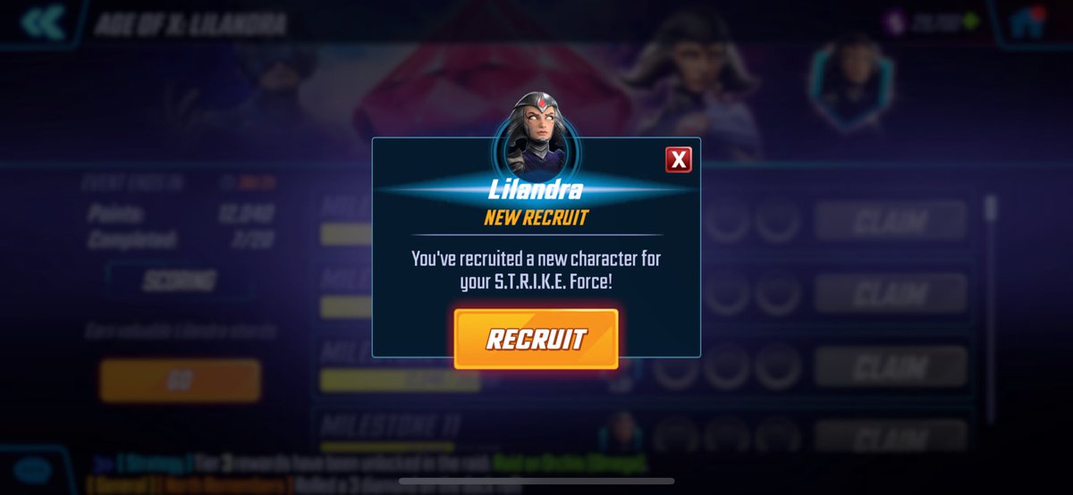 KingLugash's tweet photo. Unlocked Lilandra!

#MarvelSF
#MarvelStrikeForce
@MarvelStrikeF https://t.co/77sWmZ33tf