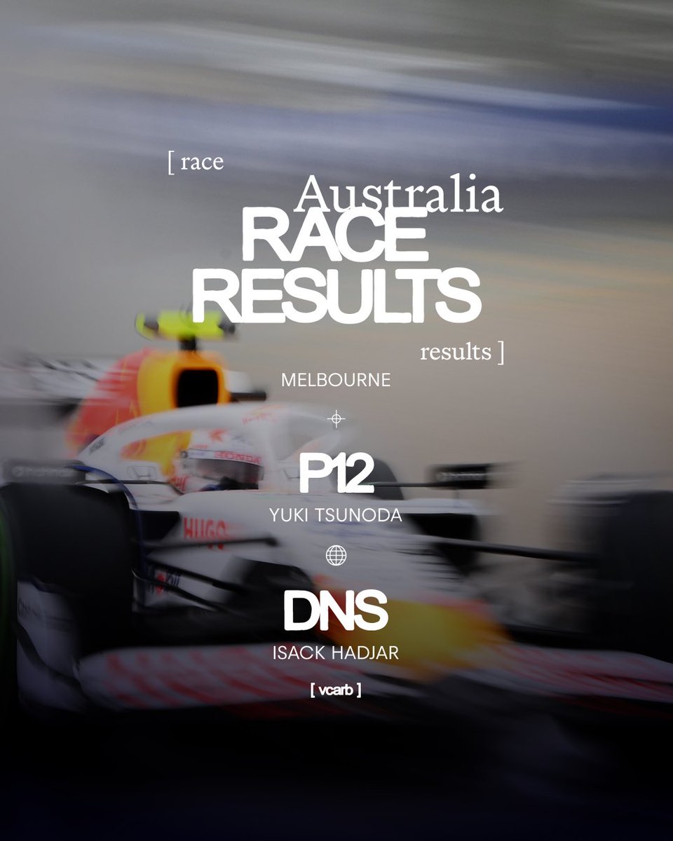 visacashapprb's tweet image. That’s a wrap on a wet and chaotic race in Melbourne 🏁 

#VCARB #F1 #AusGP