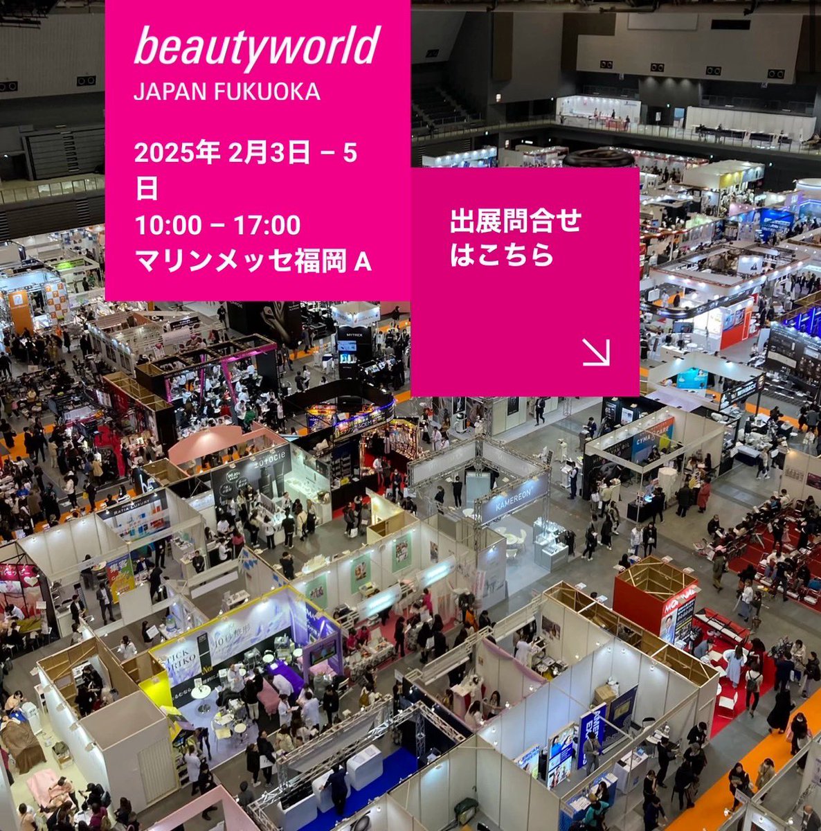 stemeyjapan's tweet photo. #ビューティーワールド福岡
#マリンメッセ福岡
#美の祭典

着々と商品が出揃い、STEMEYのビューティーワールドの出展😍

まずは、福岡を皮切りに、可能性を広げるチャンス✨✨🩷

#ステミージャパン
#エクソソーム　の先をいく　#プラスソーム　#フレックスソーム https://t.co/41G7WohhE8