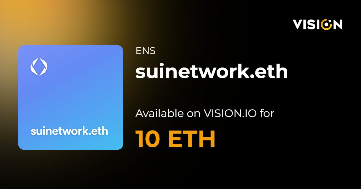 <a href="/SuiNetwork/">Sui</a> <a href="/RepublicCrypto/">Republic Crypto</a> <a href="/eliroth/">Eli Roth</a> Sui is shaping the future of Web3! 🌐 As part of the decentralized movement, I own suinetwork.eth—would love to see it supporting the Sui ecosystem. Open to discussions! 🚀