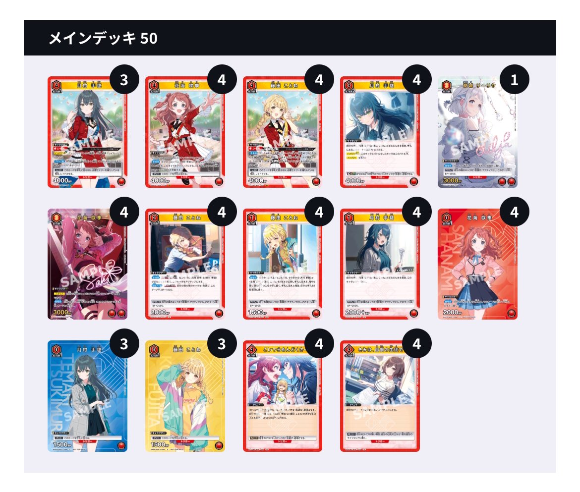 ユニアリ Re;IRIS. 信号機デッキ(【ユニオンアリーナ】ドキドキ ユニアリ Re;IRIS. 信号機デッキ(【ユニオンアリーナ】ドキドキ
