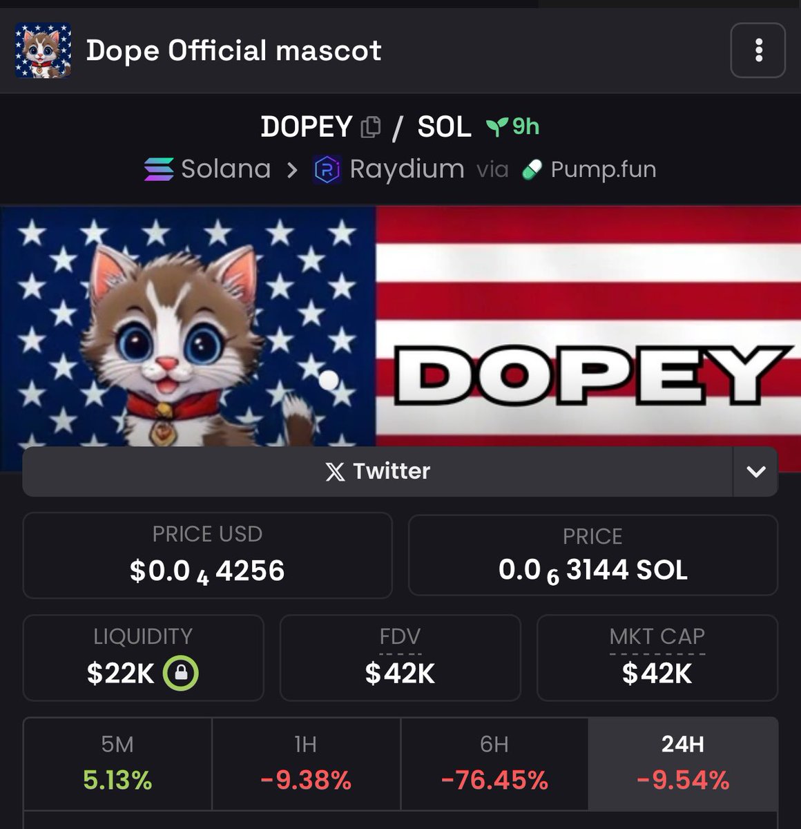 I like $DOPEY

FvxNDJFB7QPG8TNdd47CqjhFcKEHF6GA2bNoC2byJmZT