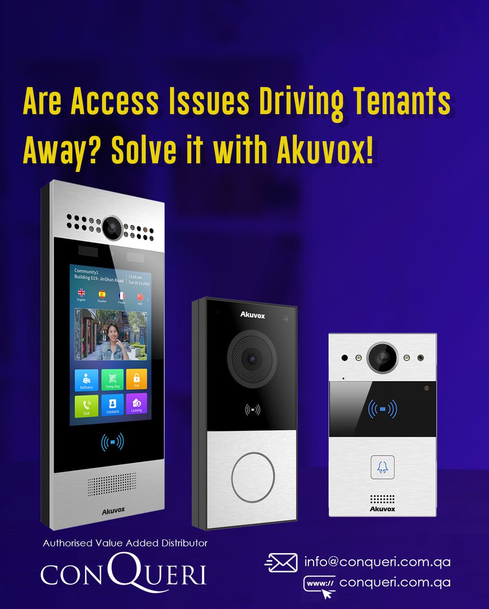 conqueri_qa's tweet photo. Managing Rental Apartments or Residential Communities? Struggling with access control, security, and convenience for your tenants?

#Akuvox #SmartIntercom #AccessControl #ELVIntegrators #SmartBuildings #MEPContractors #PropertyManagement #Retrofitting #Conqueri https://t.co/UALTZJryQj
