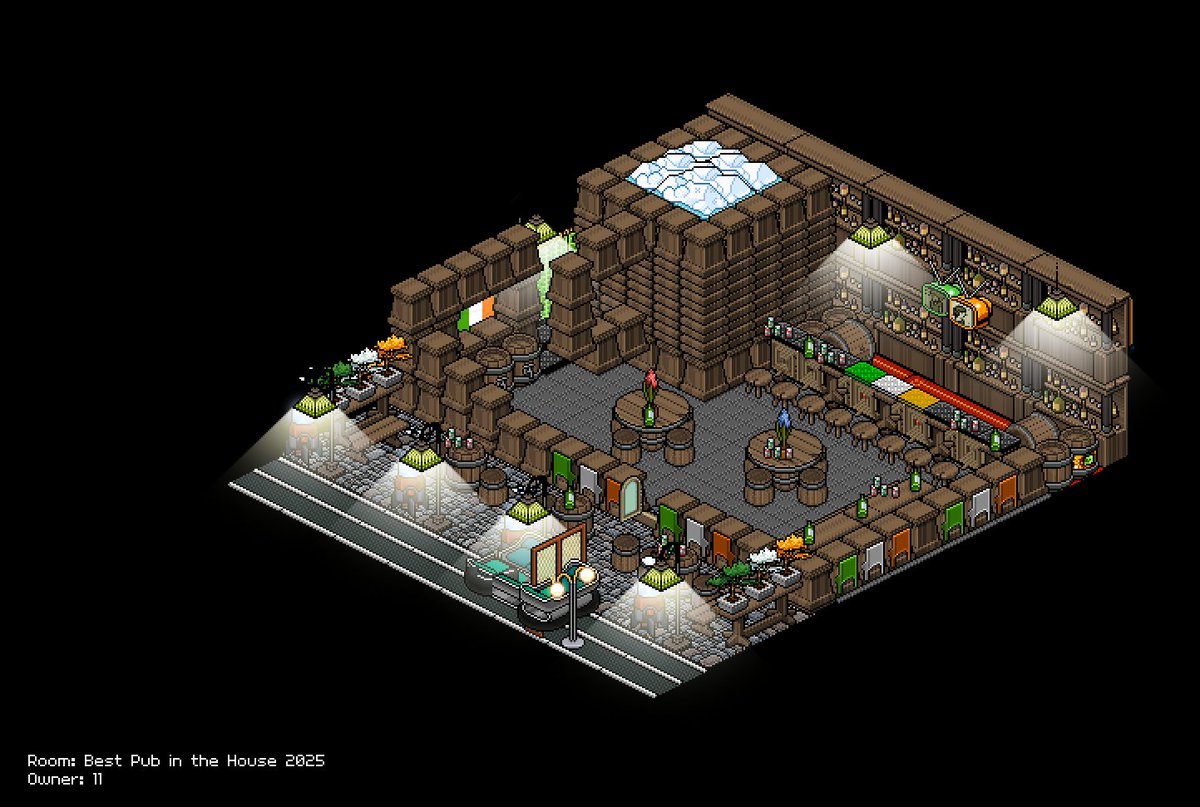 11 (@11origins) on Twitter photo Best Pub in the House 2025 - Competition
#HabboOrigins <a href="/HabboOrigins/">Habbo Hotel: Origins</a>
The Big Pint Irish Pub
User: 11
Hotel: English Best Pub in the House 2025 - Competition
#HabboOrigins <a href="/HabboOrigins/">Habbo Hotel: Origins</a>
The Big Pint Irish Pub
User: 11
Hotel: English