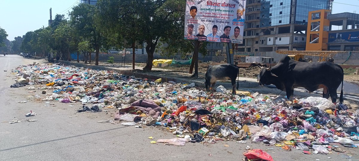 सेक्टर 73 की ये तस्वीर रविवार 26 मार्च की हैं। स्वच्छता सर्वेक्षण 2025 में क्या ही लोग करेंगे पिछले साल की तरह रैंक नीचे ही जाएगी हमारी कई बार शिकायत के बावजूद समस्या जस की तस <a href="/noida_authority/">NOIDA Authority</a> <a href="/CeoNoida/">CEO, NOIDA Authority</a> <a href="/myogiadityanath/">Yogi Adityanath</a> <a href="/myogioffice/">Yogi Adityanath Office</a> ऋतू महेश्वरी जी के समय ऐसे हालात नही थे।