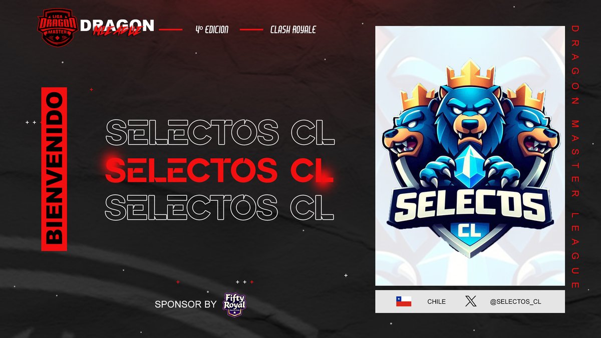 Dragon MLeague (@liga_dragonmgg) on Twitter photo #CR | Presentación✨ | 22/32 🔥
🇨🇱 | <a href="/Selectos_CL/">Selectos CL</a>
Desde Chile llegan a conquistar la DragonMLeague, ¿Lo lograrán? Mucho ojito 🫵🔥
#DragonMLeague #GoDML #CR | Presentación✨ | 22/32 🔥
🇨🇱 | <a href="/Selectos_CL/">Selectos CL</a>
Desde Chile llegan a conquistar la DragonMLeague, ¿Lo lograrán? Mucho ojito 🫵🔥
#DragonMLeague #GoDML
