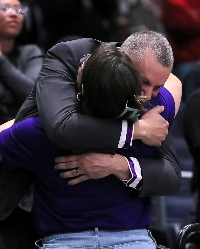 Behind every great coach lies an amazing support system, as in this case as Coach Johnathan Hedgepeth runs up into the stands to embrace wife Heather as the chaos and jubilation continues below from <a href="/PCTigersGirlsBB/">PC Tigers Girls Basketball</a> 

Congrats, <a href="/hedge43/">johnathan hedgepeth</a> .  Glad we could be a part of it.
