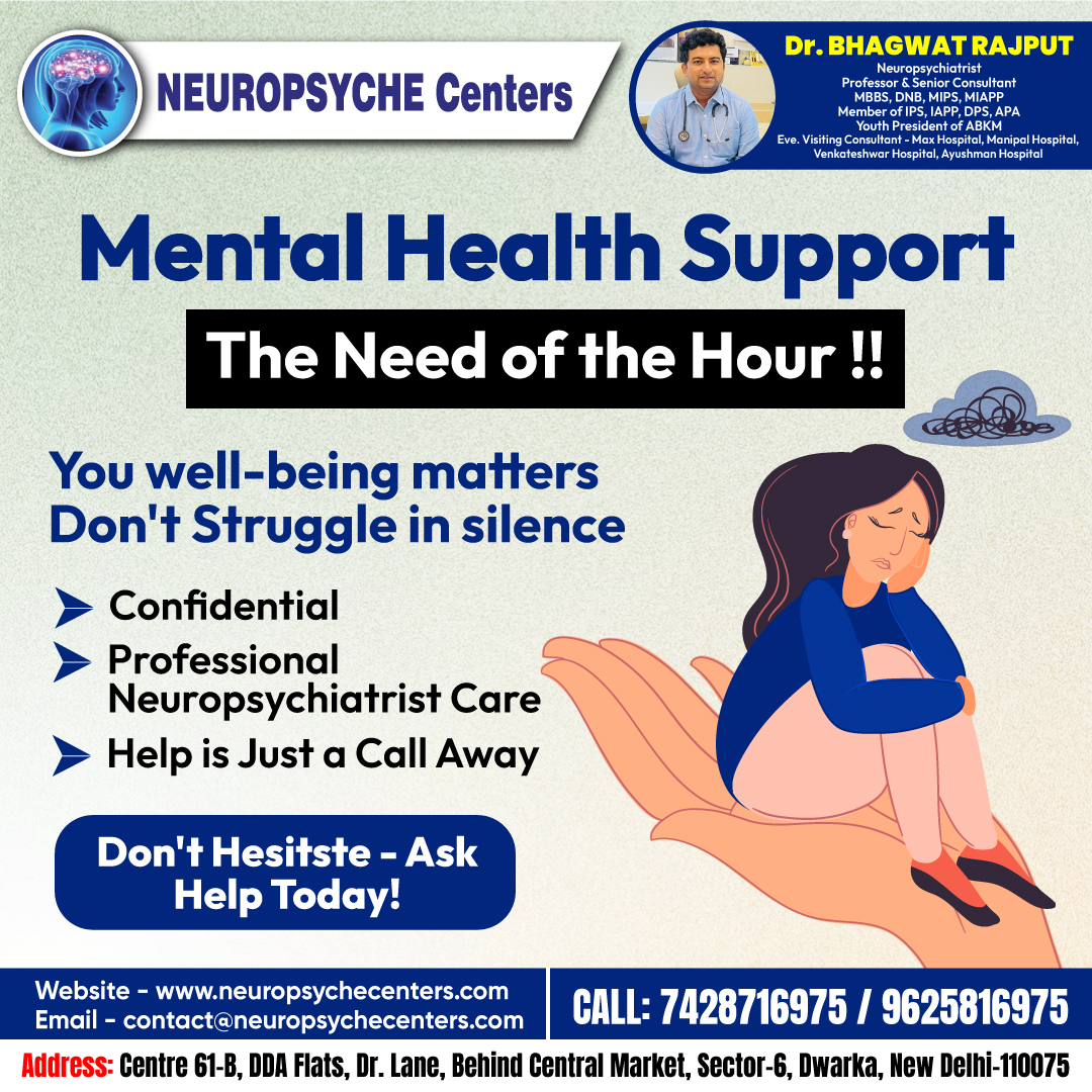 neuropsyche01's tweet image. **🧠 Mental Health Support: The Need of the Hour! 💙**  
#MentalHealthMatters #SupportIsStrength #EndTheStigma #YouAreNotAlone #NeuropsycheCenters #WellnessFirst #DrBhagwatRajput