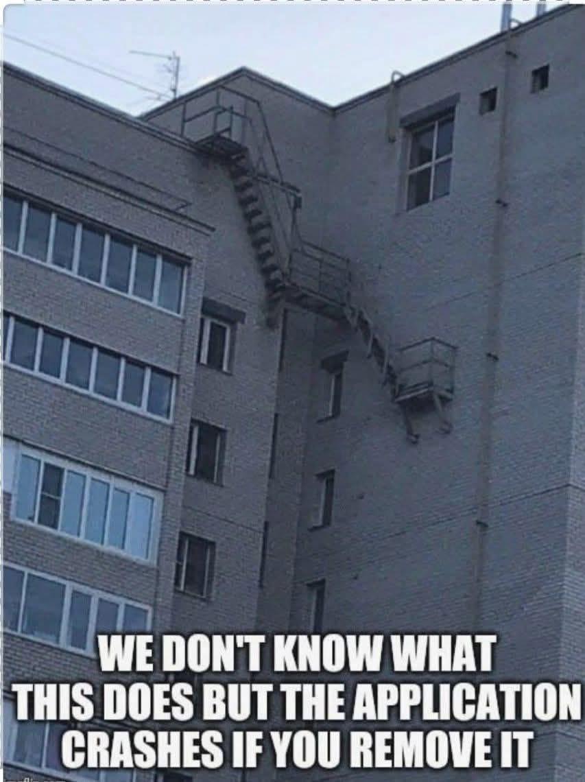 school_of_dapps's tweet photo. When you're auditing a smart contract and find a weird function that nobody understands...
But if you remove it, the whole DApp breaks!
#BlockchainMysteries #WTFCode #DecentralizedButNotDebugged #SmartContractSpaghetti https://t.co/Ih1Rpl9K4E