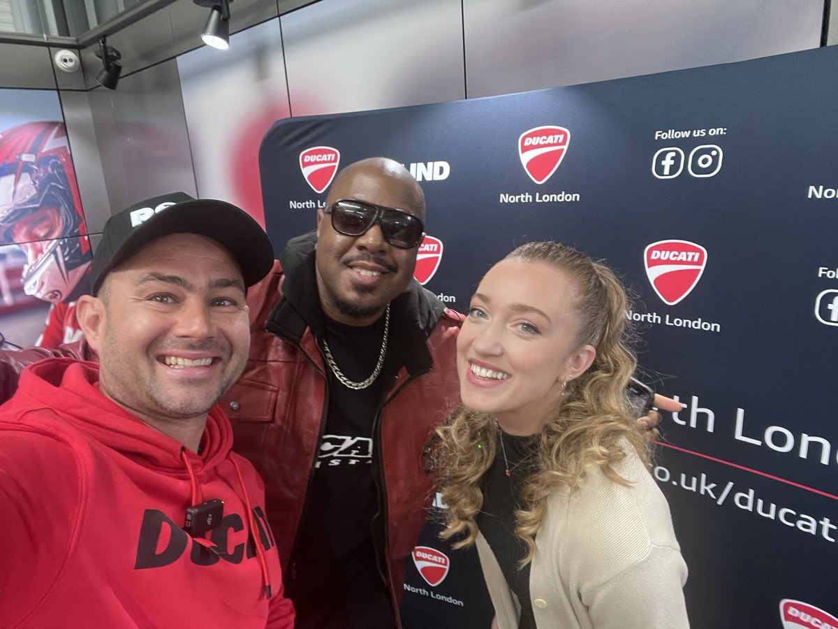 Great day <a href="/DucatiUKRacing/">Ducati UK Racing</a> amazing new dealer . Ducati Watford north london .