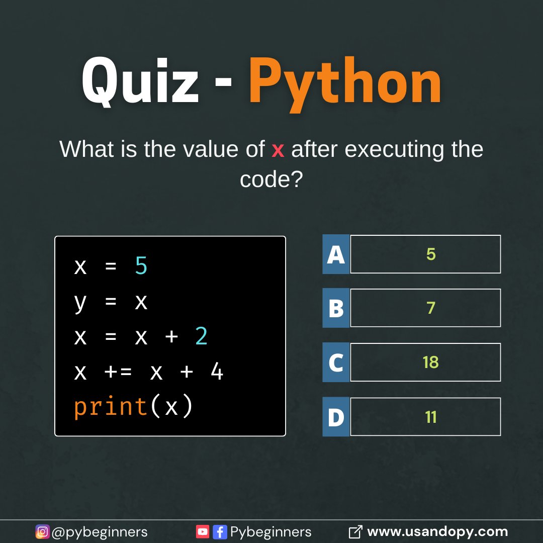 Explore even more about Python and programming on my channels and networks. Various tutorials, projects and practical tips about Python.

👉 YouTube: 🔗 youtube.com/channel/UCB5Ed…

👉 Website 🔗 usandopy.com/en/

python #pybeginners #pythontips