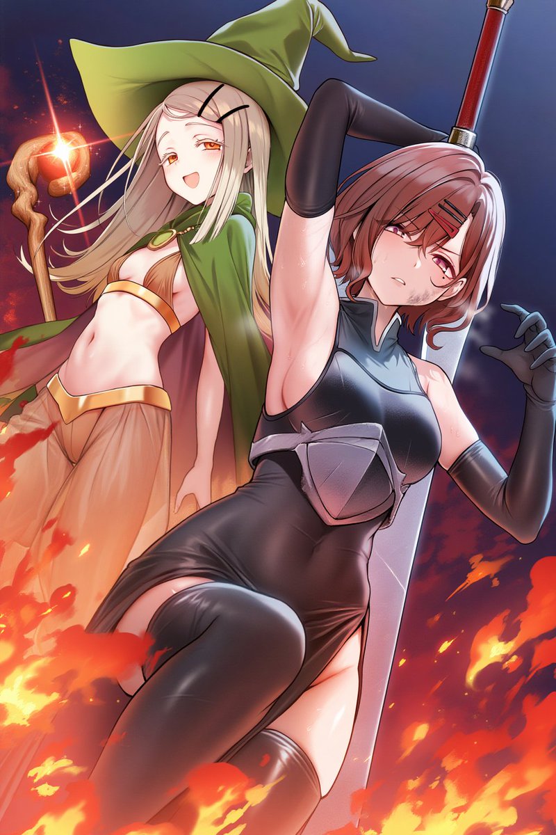 シャニマス「異世界アイドルマスター ~篠澤広&樋口円香~#学マス #シャニマス 」|カムカムのイラスト