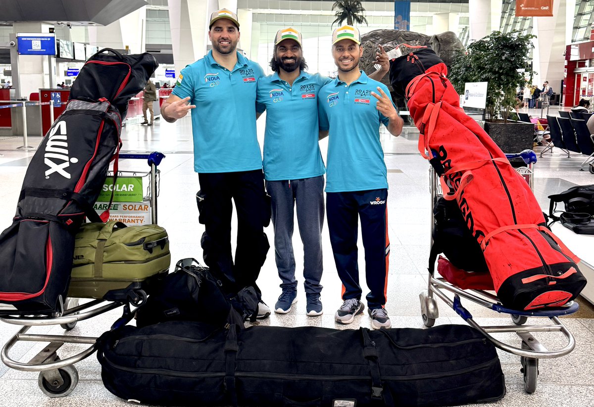 Off to St. Moritz Switzerland for Snowboarding world Championship With Zubair Ahmad Lone and Mehraj Ud Din Khan ,both athletes have qualified for the prestigious championship and became first Indian ever to compete in the Snowboard World Championship.