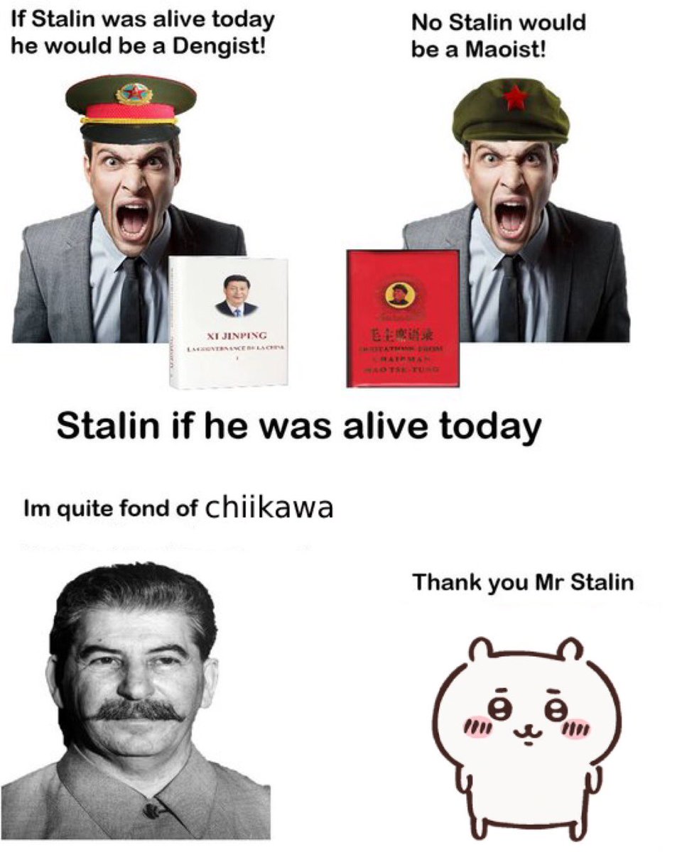 SNAILFOID's tweet image. Uncritical Support to Comrade Chiikawa. ❤️