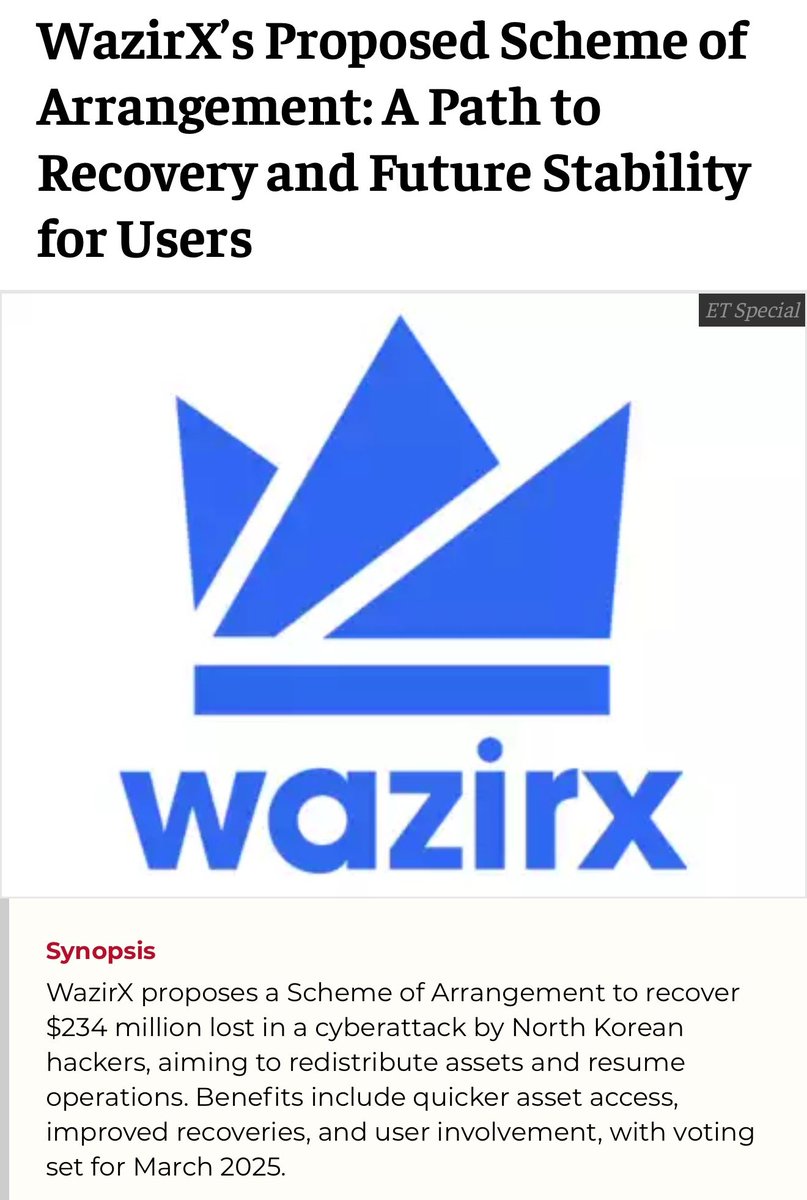EverythingAjay's tweet photo. This is how they fool 🇮🇳 crypto users🤷🏻

-> #WazirX published paid article in news media.
-> Contributed by Jason Kardachi - MD of Kroll

And Guess who hired them ?🫠

There goes 🇮🇳users funds spent in marketing and advertising !!!

#WazirX is looting users in all ways. https://t.co/s3HOzLJ9FQ