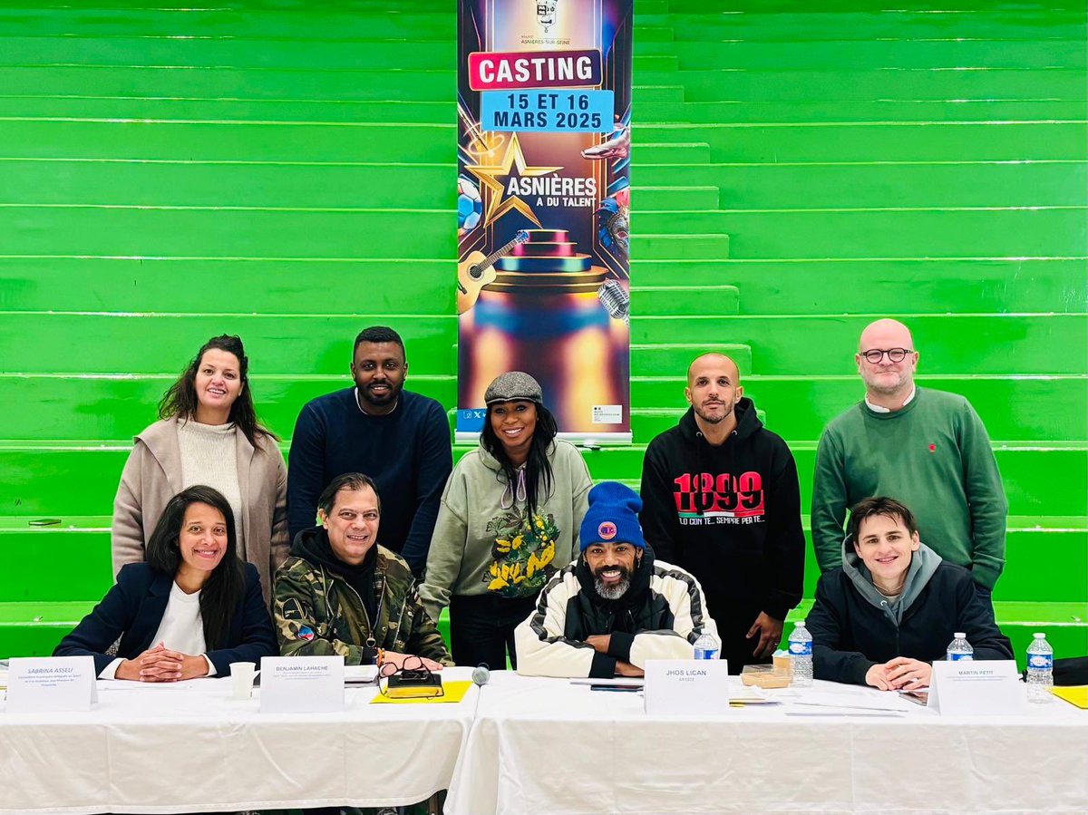 La 2e journée des auditions de notre événement « Asnières a du talent » #aadt va bientôt commencer. Celle d’hier a été exceptionnelle. Tellement de pépites que le choix sera compliqué ! Merci à <a href="/sabrina_asseli/">Sabrina Asseli</a> <a href="/JhosLican/">Jhos Lican</a> <a href="/martin/">Martin Toha</a>.p3tit (des Petits chanteurs) et surtout à