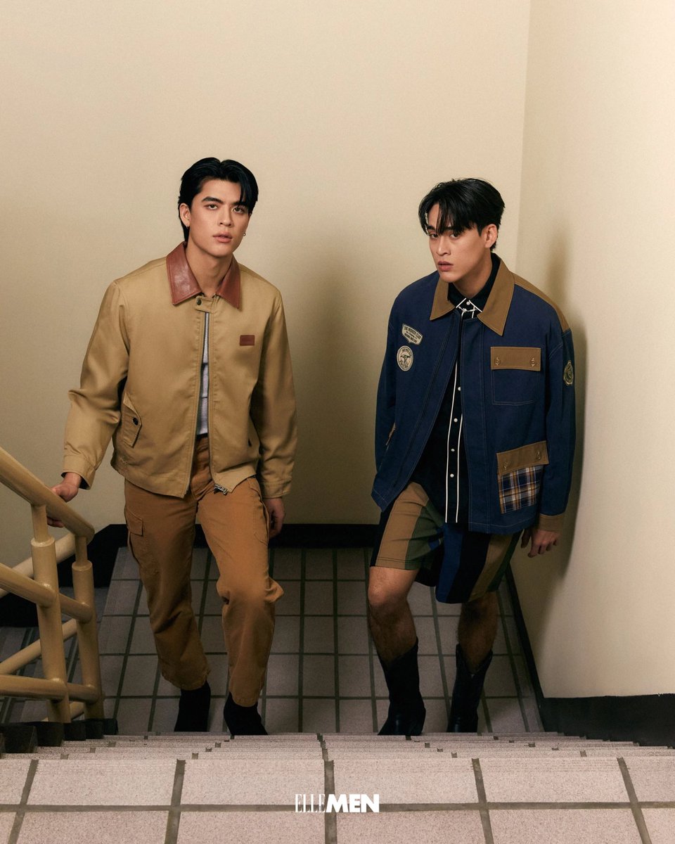 ElleMenThailand's tweet photo. #ELLEMENVoices ‘จอส-กวิน’ สองหนุ่มสุดฮอตจาก GMMTV กับแฟชั่นเซตสุดพิเศษในลุคจากคอลเล็กชั่น SS25 ที่เผยเสน่ห์และสไตล์สุดเท่ของพวกเขา ห้ามพลาด! คอนเทนต์เอ็กซ์คลูซีฟที่ ELLE MEN ทุกช่องทางเร็วๆ นี้
 #ELLEMENVoicesJossGawin  #ELLEMENThailand  #JossGawin  #JossWayar  #GawinCaskey https://t.co/X8zSXw6F97