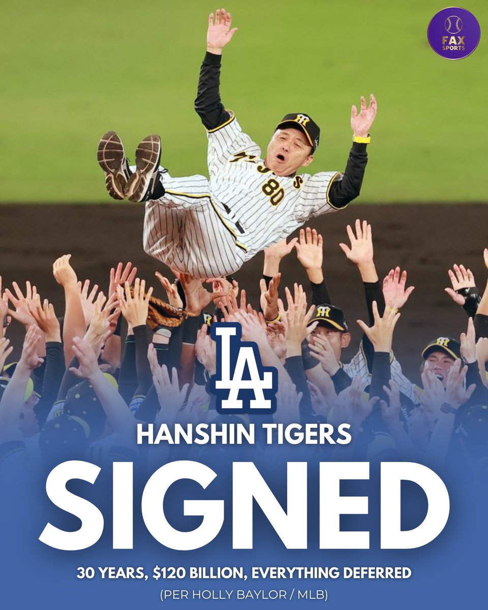 Dodgers sign Hanshin Tigers
