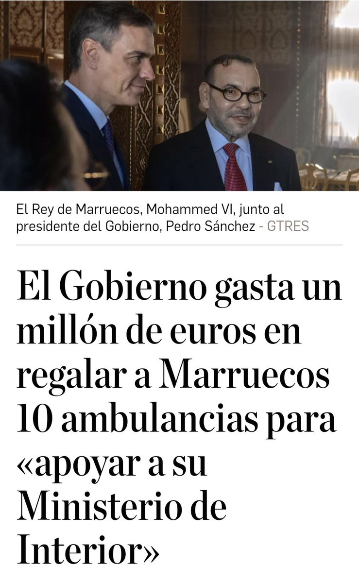 RonCicer's tweet photo. Pagamos impuestos para financiar los GASTOS SANITARIOS...........de Marruecos!!! https://t.co/oKxqfoP3H0
