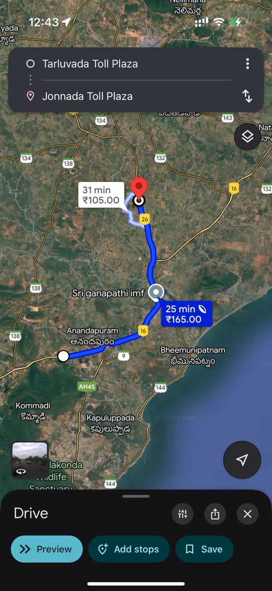 GudisaNithin's tweet photo. Honourable Minister for Roads &amp; Highways

Kindly look into the number of toll gates that are present in our area near Vizianagaram, Andhra Pradesh that are located way less than 60Kms limit that you’ve repeatedly mentioned in our Parliament speeches.@nitin_gadkari @OfficeOfNG https://t.co/pIe9AKFYqF