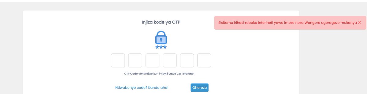 CopainBien's tweet photo. @angugi81 @Lands_Rwanda @iranzi99894 @EnvironmentRw @CityofKigali @IGIHE @NishimweMG @alxrutagengwa @smuyombano @kigalitoday I have tried several times, but nothing ... NO OTP and no Google Authenticator option available. https://t.co/rXZpspYSt0