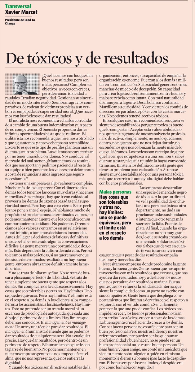 Pilar Moreno⚡️ (@pilarmorgar) on Twitter photo ❌Derraman toxicidad a raudales
⬇️Irradian negatividad
🚫Gestionan sinceridad de modo interesado
‼️Siembran agravios comparativos
⛔️Empañan ilusiones y tuercen los días
✅ El límite 👉🏼el respeto a los demás
“Si toleramos malas prácticas, abrazamos la mediocridad”🖋️<a href="/XavierMarcet/">Xavier Marcet</a> ❌Derraman toxicidad a raudales
⬇️Irradian negatividad
🚫Gestionan sinceridad de modo interesado
‼️Siembran agravios comparativos
⛔️Empañan ilusiones y tuercen los días
✅ El límite 👉🏼el respeto a los demás
“Si toleramos malas prácticas, abrazamos la mediocridad”🖋️<a href="/XavierMarcet/">Xavier Marcet</a>