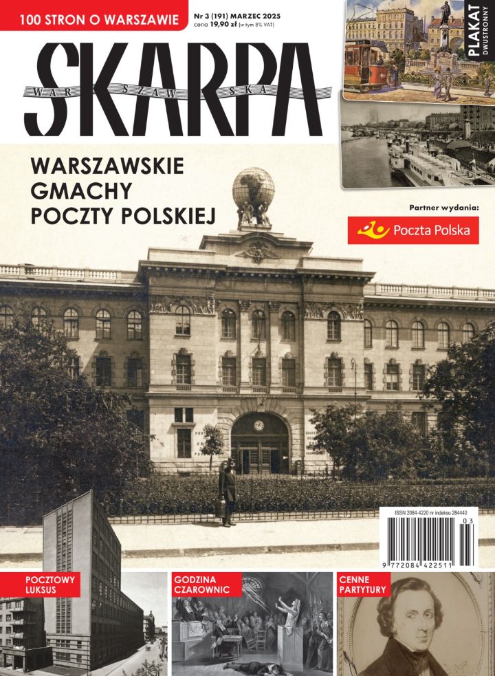 Marcowy zeszyt SKARPA WARSZAWSKA poświęca prawie 60 stron historii <a href="/PocztaPolska/">PocztaPolska</a> w Warszawie. Polecamy zakup i zapoznanie się z tą lekturą uzupełnioną wieloma ciekawymi zdjęciami #historia #PocztaPolska (83)