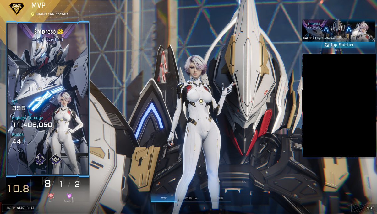 Ishixia's tweet photo. Last ranked match of the OBT.  MVP is a great sendoff.  💋

#MechaBREAKOBT #MechaBREAK #MechBREAKGlobaStorm https://t.co/orMfbi0xTy