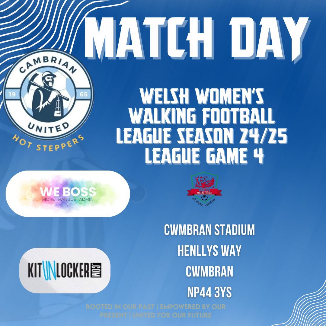 The sun is shining, let’s do this hot steppers ☀️ 
Good luck to all the teams travelling to Cwmbrân today 🏴󠁧󠁢󠁷󠁬󠁳󠁿⚽️ #welshwomenswalkingfootballleague #matchday #uppacam