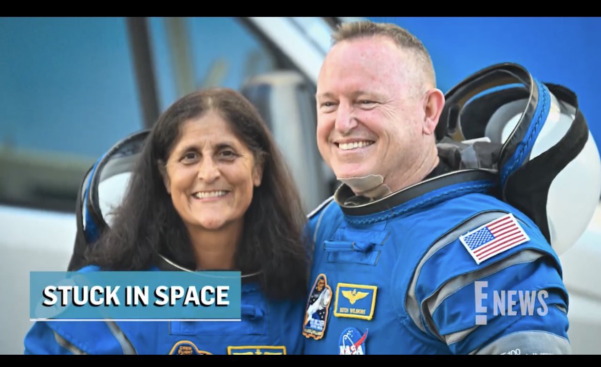 The stay on ISS was planned for 8 DAYS but they r exiting it after 9 MONTHS !!

#Astronauts Butch Wilmore and #SunitaWilliams to be back on earth soon now that a new crew has joined International Space Station (ISS) 🚀

Photo courtesy ENews