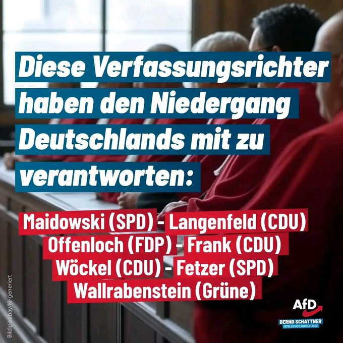elke0503's tweet photo. Die Richter des BVG haben nichts mit Neutralität und Unabhängigkeit zu tun! https://t.co/LJuv8qxdDB