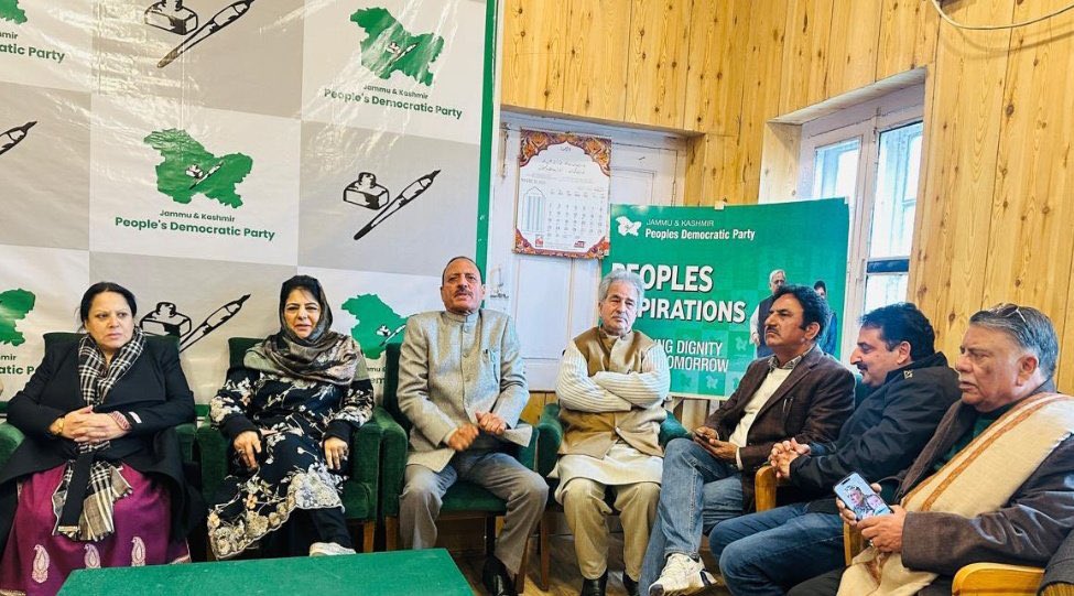 Former MLA Shangus Peerzada Mansoor sb and former MLC Yasir Reshi sb rejoined <a href="/jkpdp/">J&K PDP</a> today in the presence of Party President Ms. <a href="/MehboobaMufti/">Mehbooba Mufti</a> at party headquarters in Srinagar.

<a href="/M_Soharvardi/">Mansoor Hussain Soharvardi (منصور)</a> <a href="/YasirrReshi/">Yasir Reshi</a>