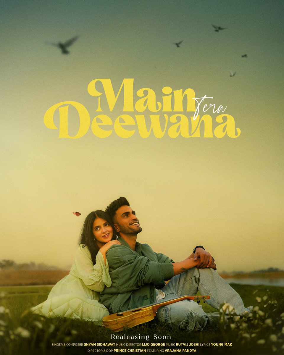 SSidhawat's tweet photo. Main Tera Deewana - a song straight from the heart, for the hearts in love ❤️🤌🏻 Stay tuned ✨

@shyam_sidhawat_ @vrajana_pandya @dj.lijo @therutvij @youngmak.rg @princechristian.cine @a_m_a_n_9090 

#meinteradeewana #ɴᴇᴡsᴏɴɢ https://t.co/pQOHBk3tbU